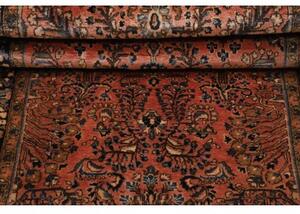 Tappeto Antik Stilizzato Ruggine Blu Scuro 80x190 Cm