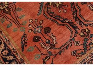 Tappeto Antik Floreale Rosso Mattone Blu Scuro 100x145 Cm