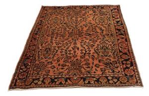Tappeto Antik Stilizzato Terracotta Blu Scuro 110x155 Cm