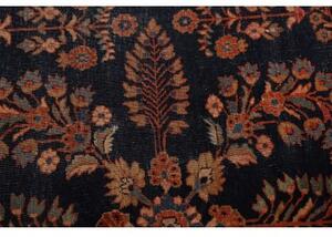 Tappeto Antik Floreale Blu Scuro Rosso 130x195 Cm