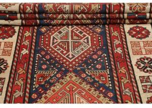 Tappeto Antik Geometrico Rosso Blu Corsia 100x275 Cm