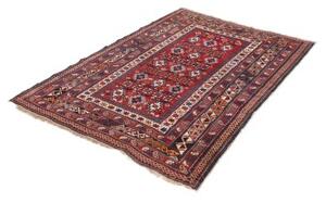 Tappeto Antik Geometrico Rosso Blu Scuro 122x170 Cm