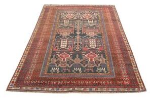 Tappeto Antik Stilizzato Rosso Ruggine Blu Scuro 123x180 Cm