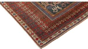 Tappeto Antik Stilizzato Rosso Ruggine Blu Scuro 123x180 Cm