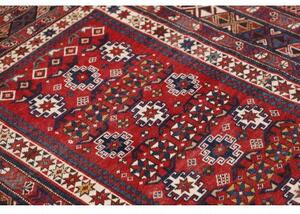 Tappeto Antik Geometrico Rosso Blu Scuro 122x170 Cm