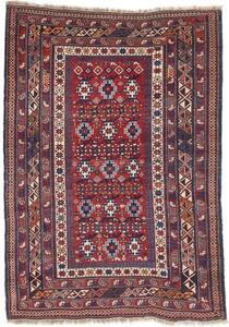 Tappeto Antik Geometrico Rosso Blu Scuro 122x170 Cm
