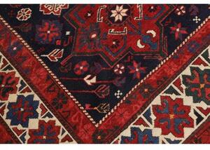 Tappeto Antik Stilizzato Blu Scuro Rosso 112x170 Cm