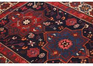 Tappeto Antik Stilizzato Blu Scuro Rosso 112x170 Cm