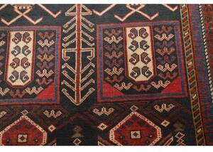 Tappeto Antik Stilizzato Rosso Ruggine Blu Scuro 123x180 Cm