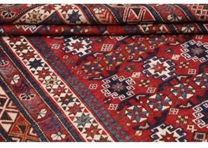 Tappeto Antik Geometrico Rosso Blu Scuro 122x170 Cm