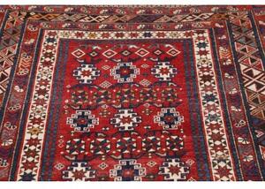 Tappeto Antik Geometrico Rosso Blu Scuro 122x170 Cm