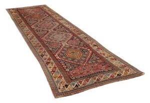 Tappeto Antik Geometrico Rosso Mattone Blu Scuro Corsia 109x330 Cm