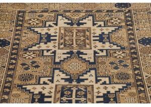 Tappeto Antik Geometrico Beige Blu 100x150 Cm