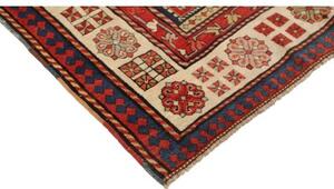 Tappeto Antik Geometrico Rosso Blu Corsia 100x275 Cm