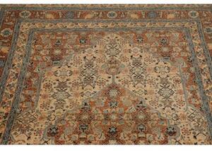 Tappeto Antik Stilizzato Rosso Mattone Beige 125x170 Cm