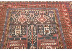 Tappeto Antik Stilizzato Rosso Ruggine Blu Scuro 123x180 Cm
