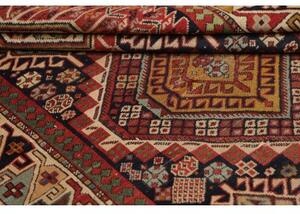 Tappeto Antik Geometrico Rosso Mattone Blu Scuro Corsia 109x330 Cm
