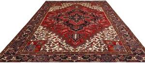 Tappeto Gorawan Stilizzato Rosso Avorio 247x340 Cm