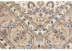 Tappeto Kashan Medaglione Floreale Avorio Blu 202x290 Cm