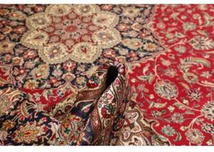Tappeto Tabriz Medaglione Floreale Rosso Blu Scuro 300x400 Cm