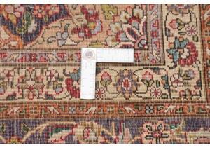Tappeto Tabriz Medaglione Floreale Rosso Blu Scuro 300x400 Cm