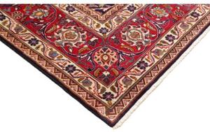 Tappeto Mashad Floreale Blu Scuro Rosso 296x394 Cm