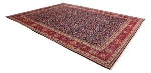 Tappeto Mashad Floreale Blu Scuro Rosso 296x394 Cm