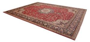 Tappeto Tabriz Medaglione Floreale Rosso Blu Scuro 300x400 Cm