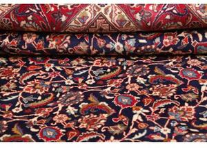 Tappeto Mashad Floreale Blu Scuro Rosso 296x394 Cm