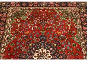 Tappeto Tabriz 40 Raj Medaglione Floreale Rosso Blu 97x145 Cm