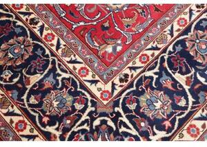 Tappeto Mashad Floreale Rosso Blu Scuro 300x390 Cm