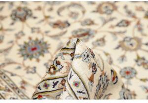 Tappeto Kashan Floreale Avorio Grigio 260x354 Cm