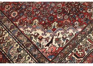 Tappeto Hamadan Stilizzato Rosso Avorio 140x207 Cm
