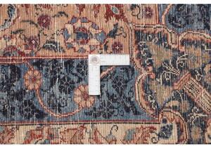 Tappeto Kashamr Zirkhaki Medaglione Floreale Blu Scuro Beige 300x405 Cm