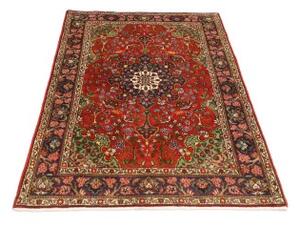Tappeto Tabriz 40 Raj Medaglione Floreale Rosso Blu 97x145 Cm