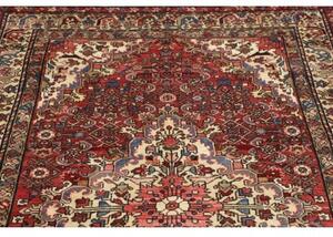 Tappeto Hamadan Stilizzato Rosso Avorio 140x207 Cm