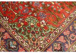 Tappeto Tabriz 40 Raj Medaglione Floreale Rosso Blu 97x145 Cm