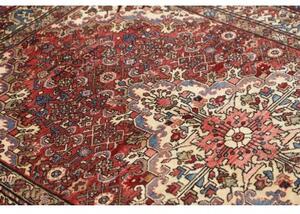 Tappeto Hamadan Stilizzato Rosso Avorio 140x207 Cm