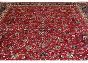 Tappeto Mashad Floreale Rosso Blu Scuro 300x390 Cm