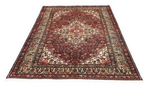 Tappeto Hamadan Stilizzato Rosso Avorio 140x207 Cm