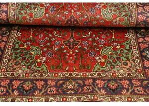 Tappeto Tabriz 40 Raj Medaglione Floreale Rosso Blu 97x145 Cm