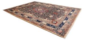 Tappeto Kashamr Zirkhaki Medaglione Floreale Blu Scuro Beige 300x405 Cm