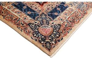 Tappeto Kashamr Zirkhaki Medaglione Floreale Blu Scuro Beige 300x405 Cm