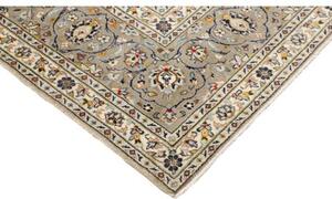 Tappeto Kashan Floreale Avorio Grigio 260x354 Cm