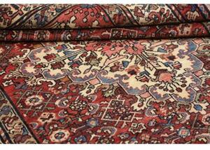 Tappeto Hamadan Stilizzato Rosso Avorio 140x207 Cm