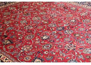 Tappeto Mashad Floreale Rosso Blu Scuro 300x390 Cm