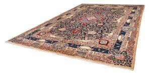 Tappeto Kashamr Zirkhaki Medaglione Floreale Blu Scuro Beige 300x405 Cm