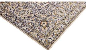 Tappeto Kashan Floreale Avorio Blu Indaco 300x415 Cm