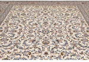 Tappeto Kashan Floreale Avorio Blu Indaco 300x415 Cm