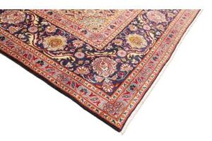Tappeto Kashmar Medaglione Floreale Blu Scuro Beige 300x400 Cm